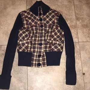 Plaid Sweatshirt by Guess